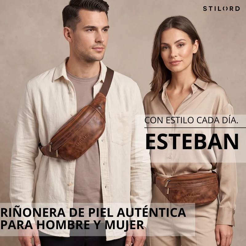 "Esteban" Gürteltasche Leder Herren & Damen