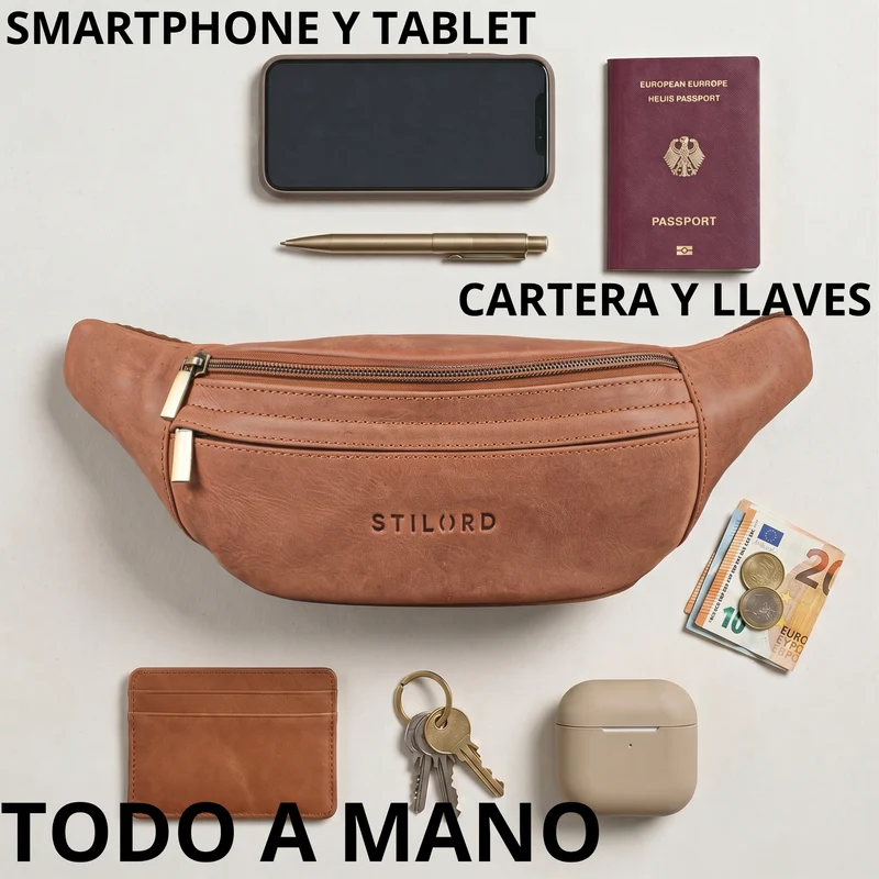 "Esteban" Gürteltasche Leder Herren & Damen