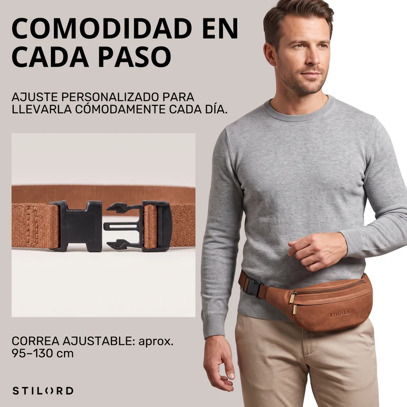 "Esteban" Gürteltasche Leder Herren & Damen