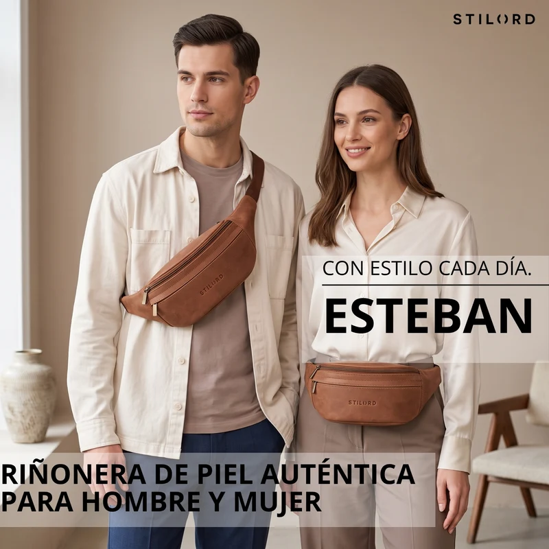"Esteban" Gürteltasche Leder Herren & Damen