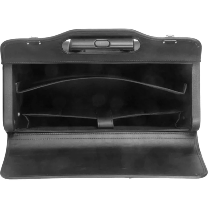 Dermata Pilotenkoffer auf Rollen 48 cm -schwarz