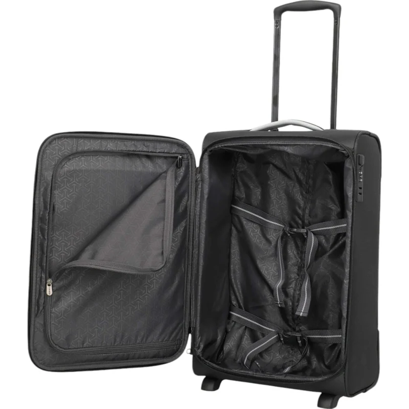 Travelite Jetpack Slim 2-Rollen-Handgepäcktrolley 55 cm -schwarz