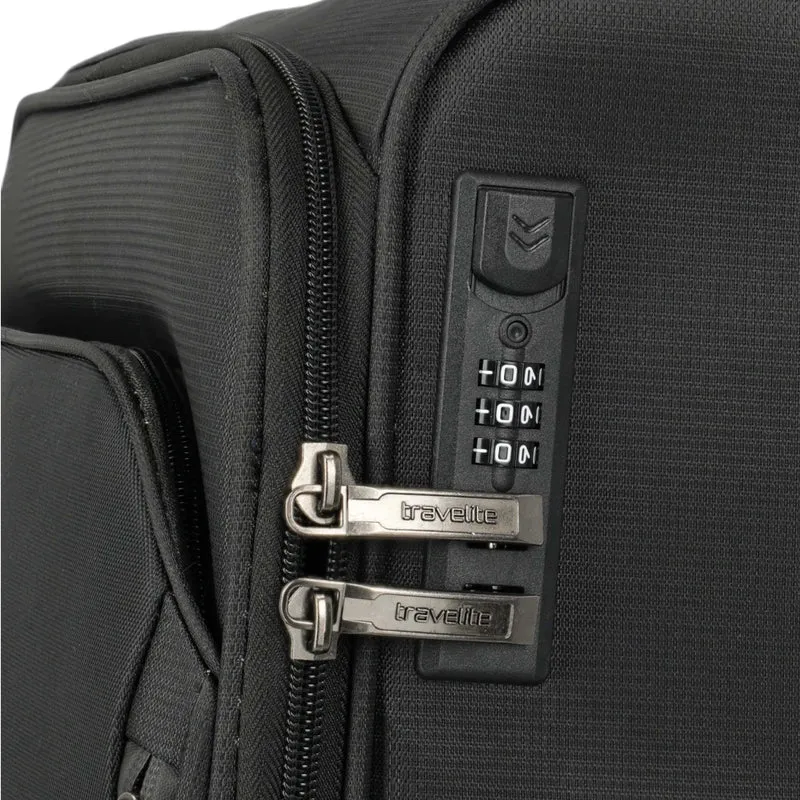 Travelite Jetpack Slim 2-Rollen-Handgepäcktrolley 55 cm -schwarz