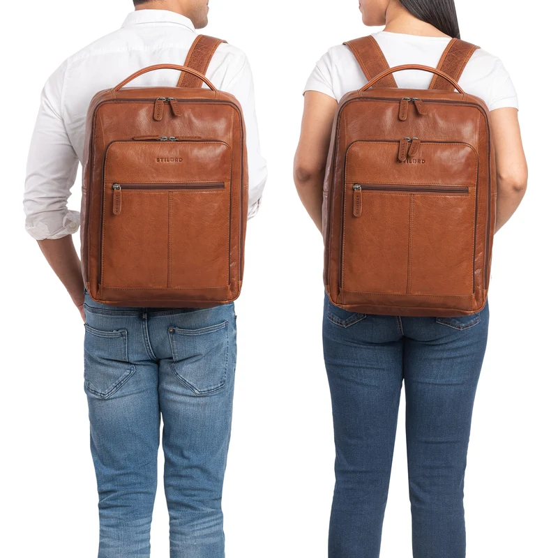 B-WARE "Gordon" Geschmackvoller Rucksack Leder Herren und Damen
