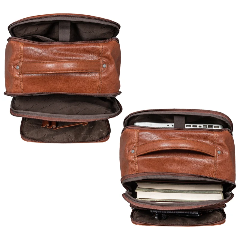 B-WARE "Gordon" Geschmackvoller Rucksack Leder Herren und Damen