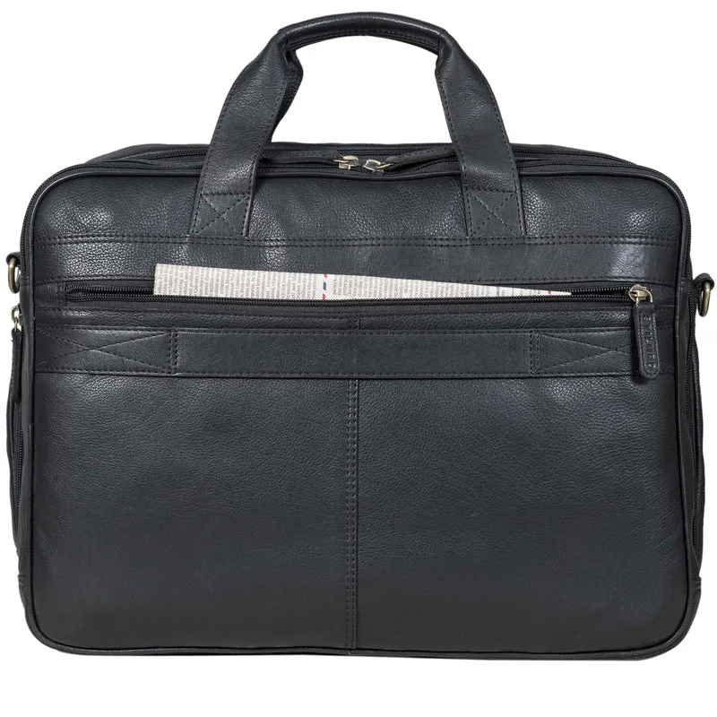 B-WARE "Arnold" Geräumige Laptoptasche Leder
