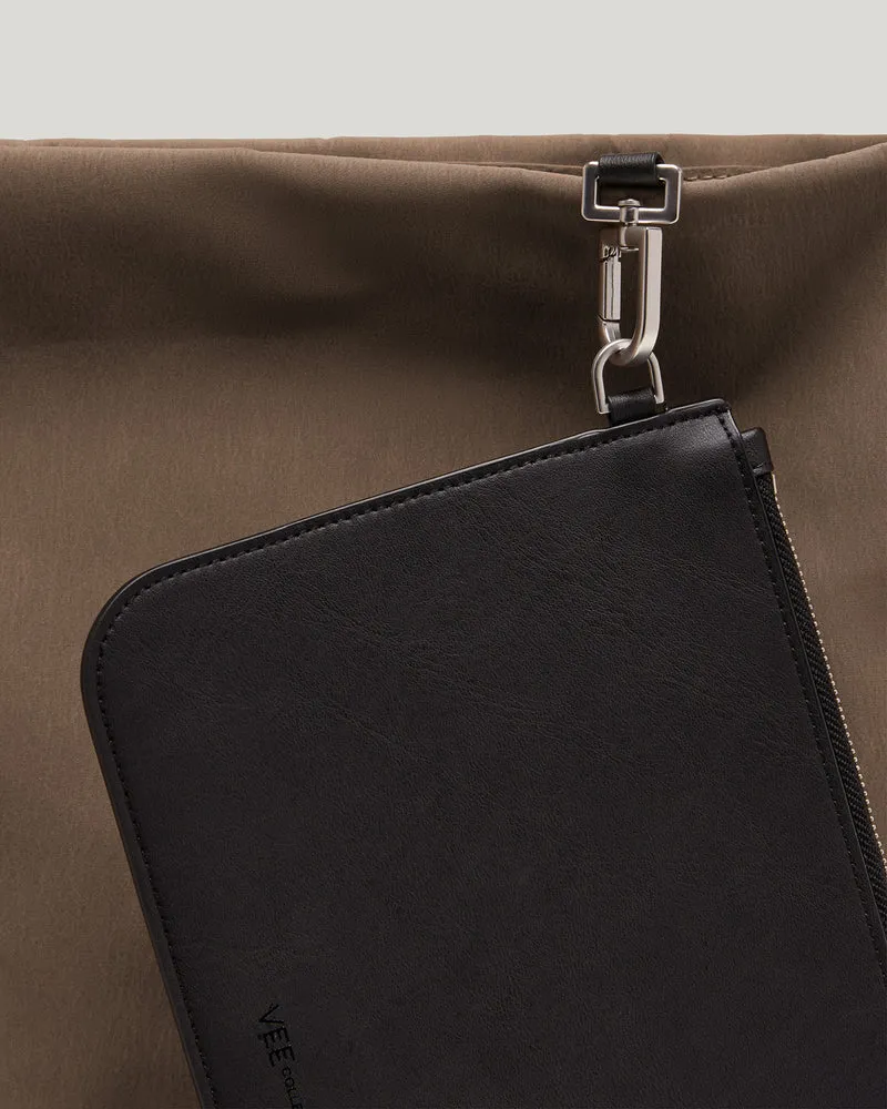 Essence Vertical Tote Black Trench
