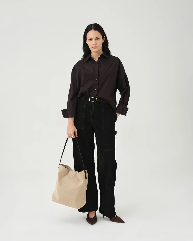 Essence Vertical Tote Beige Trench