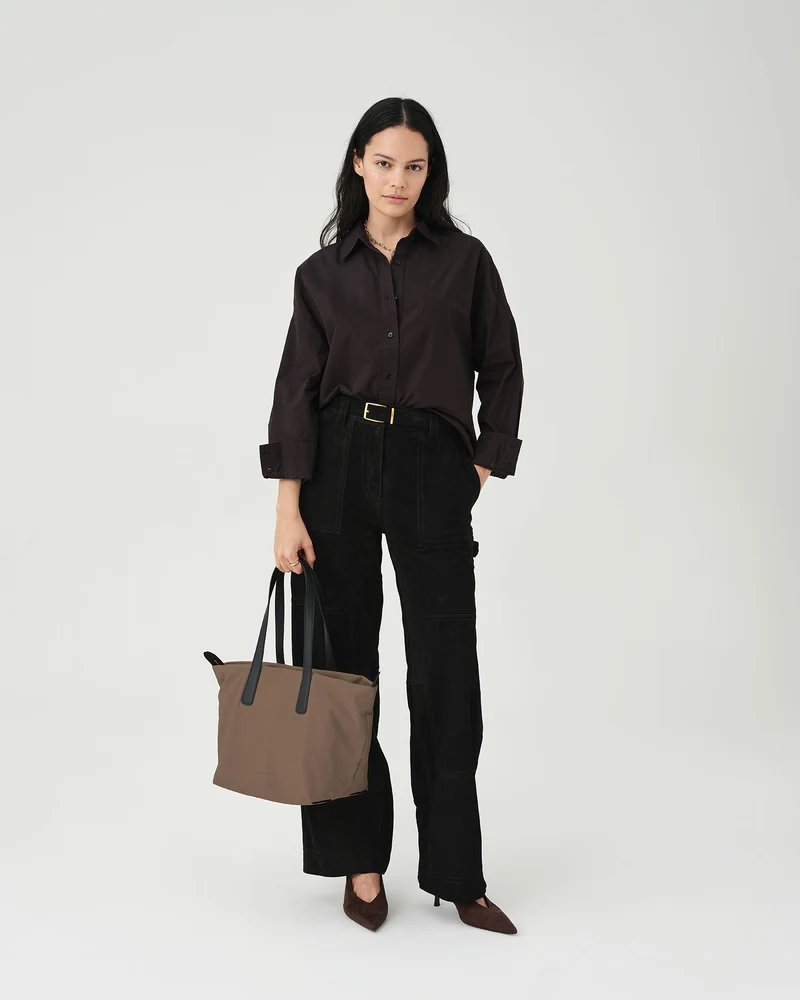 Essence City Tote Mink Trench