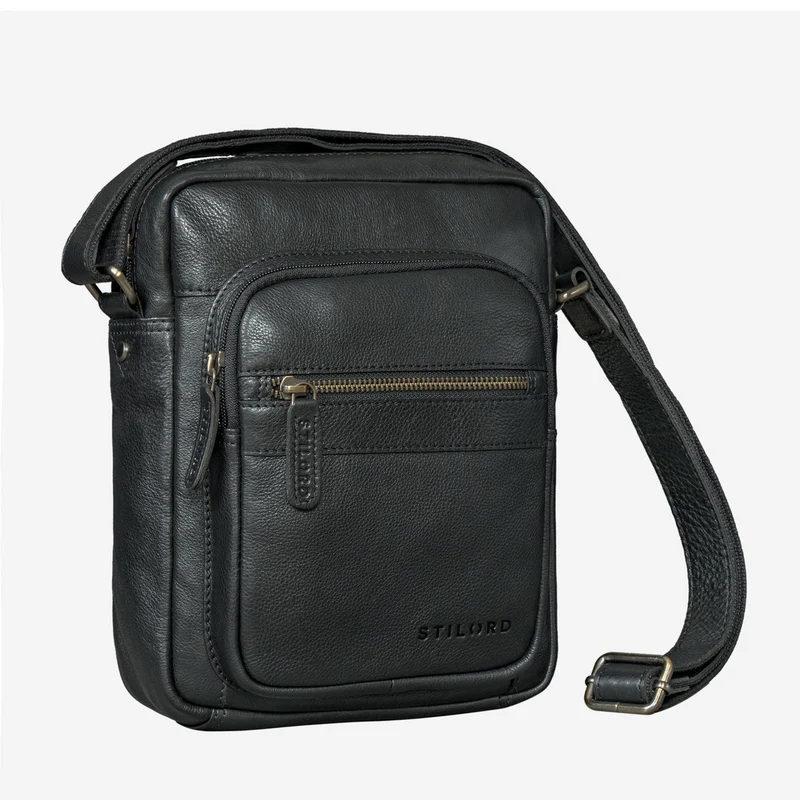 "Joao" Vintage Umhängetasche Herren Klein Leder für Tablet 10 Zoll