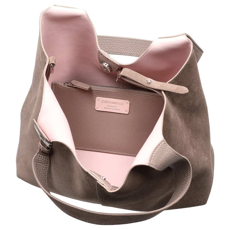 Coccinelle C-Easy Suede - Shopper 31 cm (warm taupe)