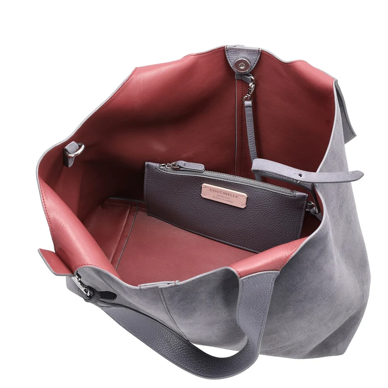 Coccinelle C-Easy Suede - Shopper L 35 cm (stove/stove)