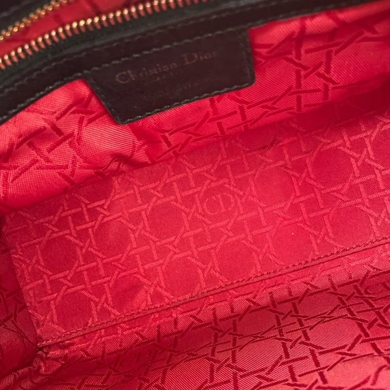 Christian Dior Lady Dior Cannage Tasche, mittelgroß, schwarz, aus Lammleder, 2019