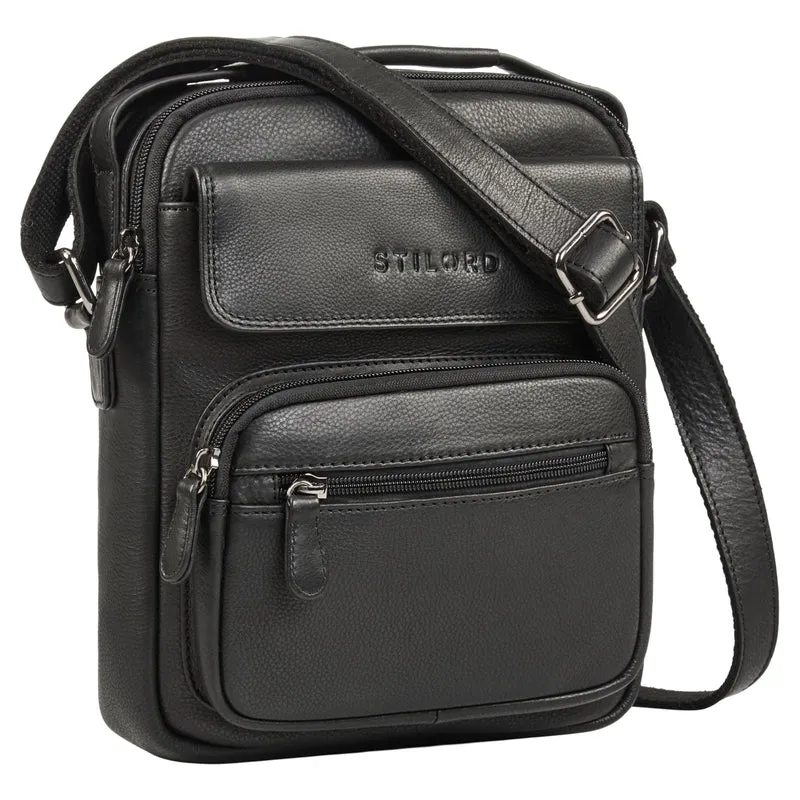 "Amir" Umhängetasche Leder Kleine Ledertasche Herren Männerhandtasche