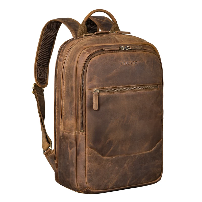 "Maxor" XL Business Rucksack Herren Leder