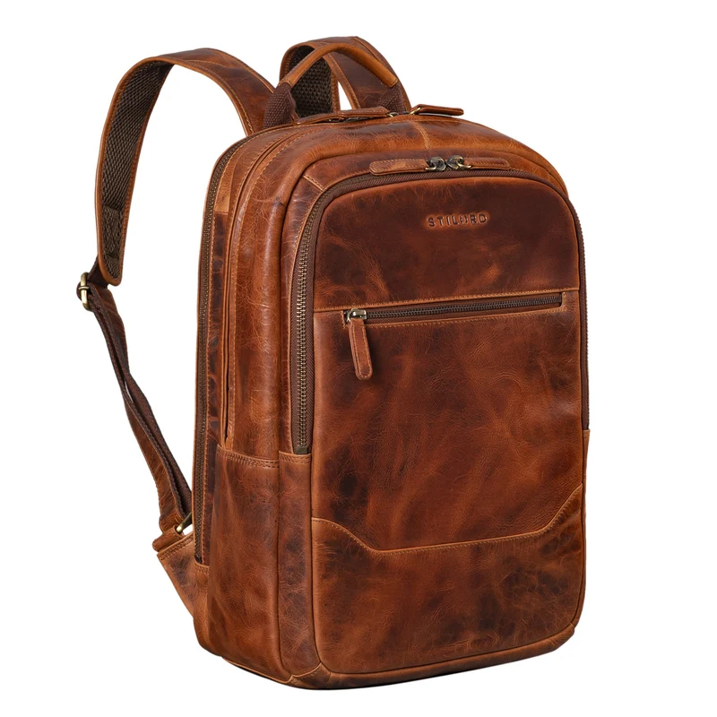 "Maxor" XL Business Rucksack Herren Leder