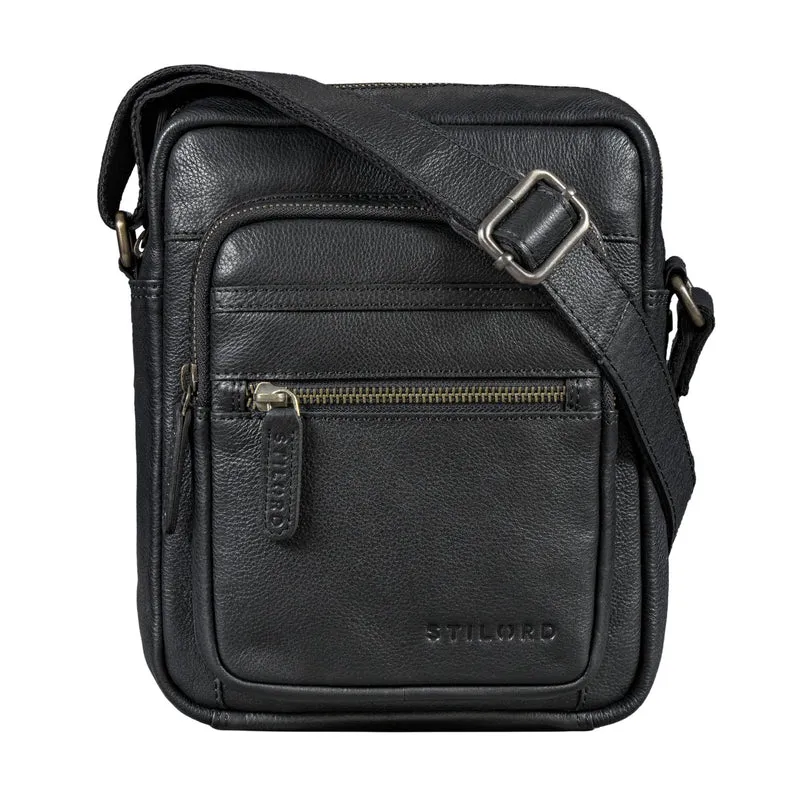 "Rayo" Kleine Echtleder Herrenhandtasche zum Umhängen