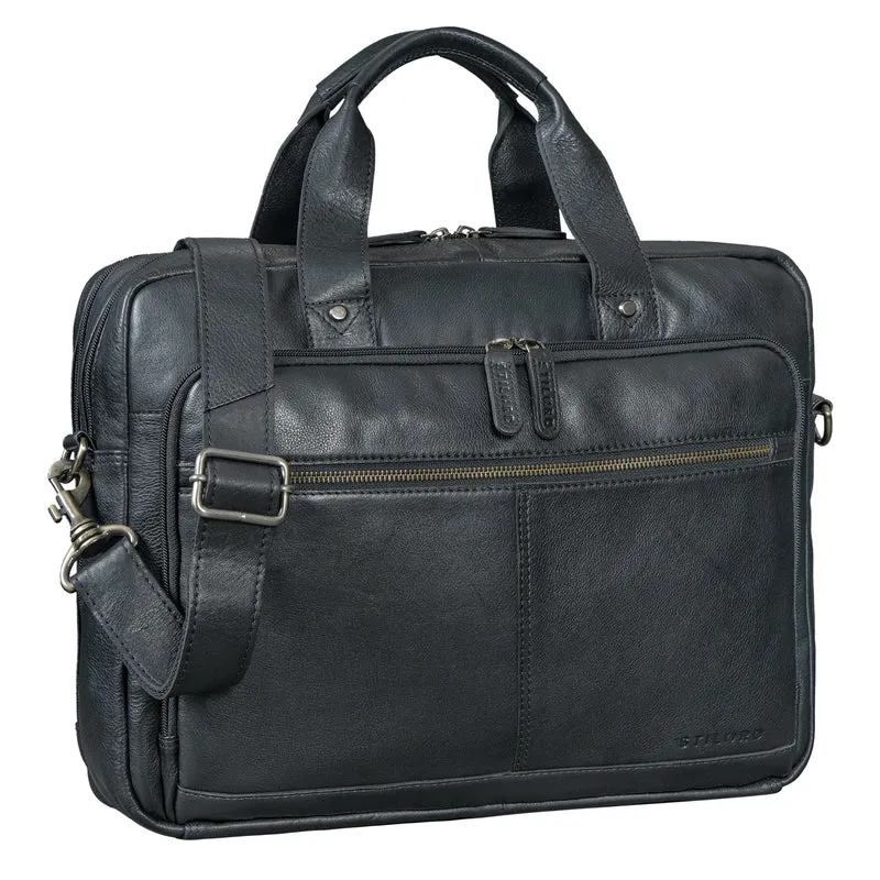 "Ronan" Premium Business Aktentasche Herren Leder Groß 16 Zoll