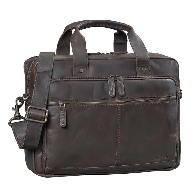 "Ronan" Premium Business Aktentasche Herren Leder Groß 16 Zoll