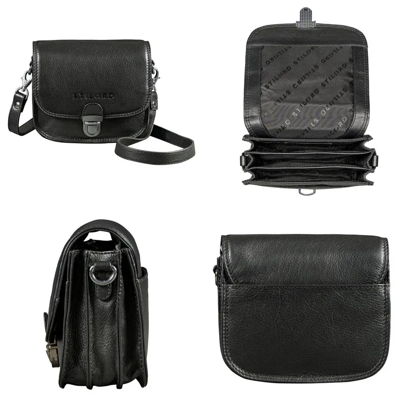 "Maribel" Mini Umhängetasche Damen Leder mit Abnehmbaren Gurt