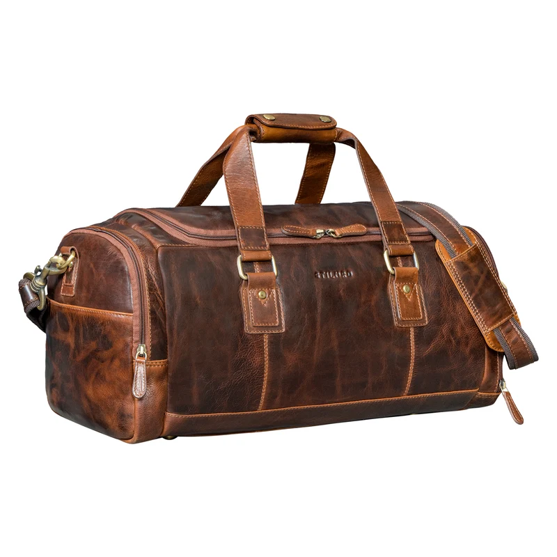 "Salvador" Robuster Weekender Herren Leder mit Schuhfach 30L