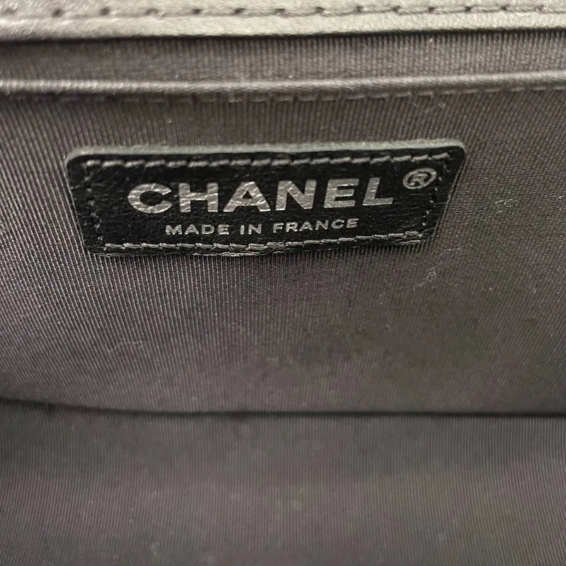 Chanel Schwarze Celtic Medium Boy Bag aus Lammleder 2014