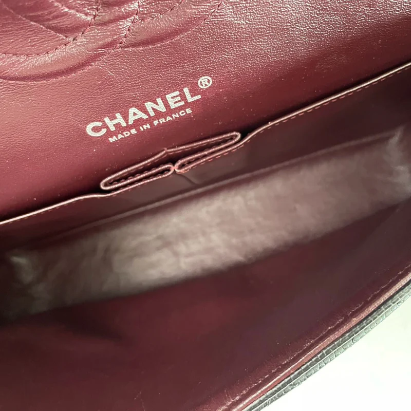Chanel Schwarze Medium Classic Double Flap Bag Caviar 2014