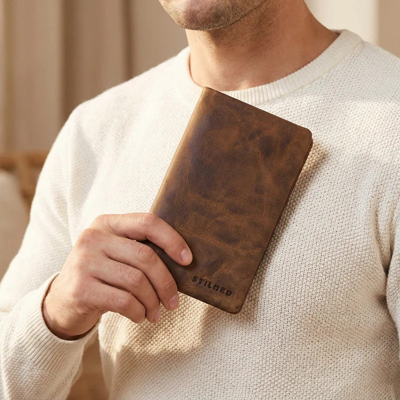 "Kenan" XL Leder Portemonnaie Herren mit Münzfach & RFID für 11 Karten