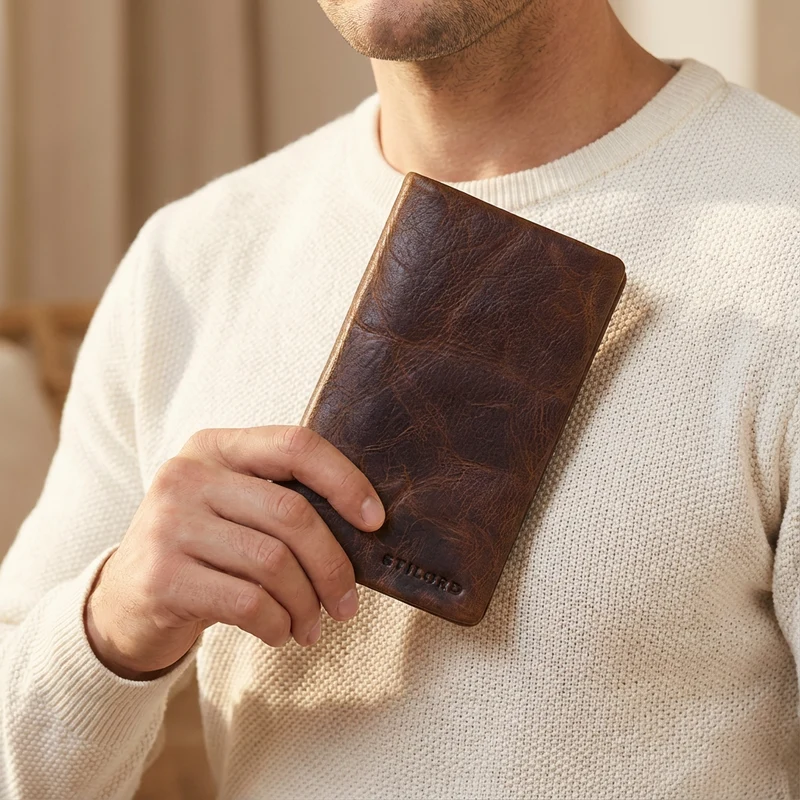"Kenan" XL Leder Portemonnaie Herren mit Münzfach & RFID für 11 Karten