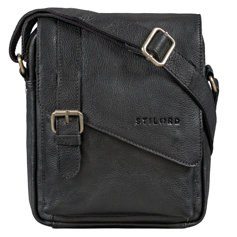 "Ryder" Kleine Vintage Leder Herrenhandtasche zum Umhängen