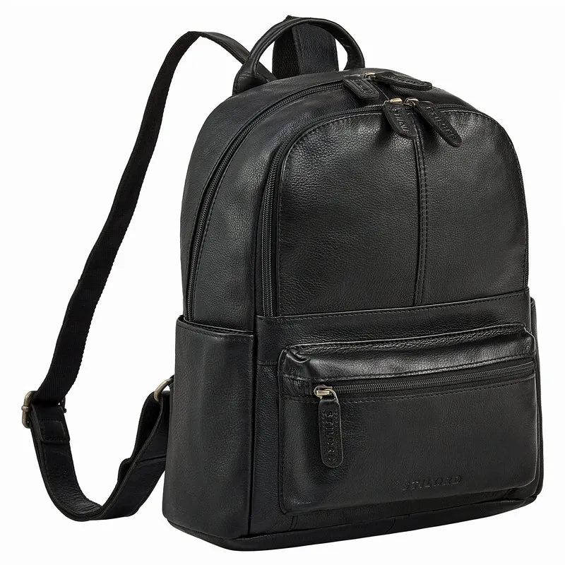 "Marcella" Moderner Kleiner Leder Rucksack Damen 13 Zoll