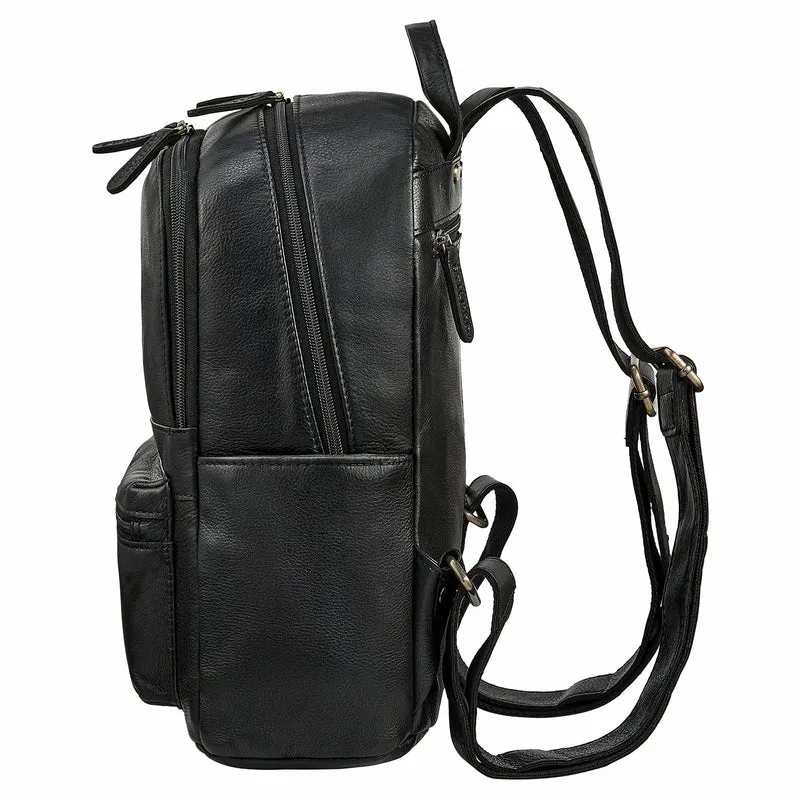 "Marcella" Moderner Kleiner Leder Rucksack Damen 13 Zoll