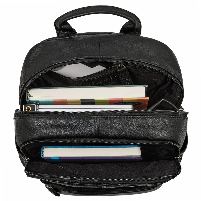 "Marcella" Moderner Kleiner Leder Rucksack Damen 13 Zoll