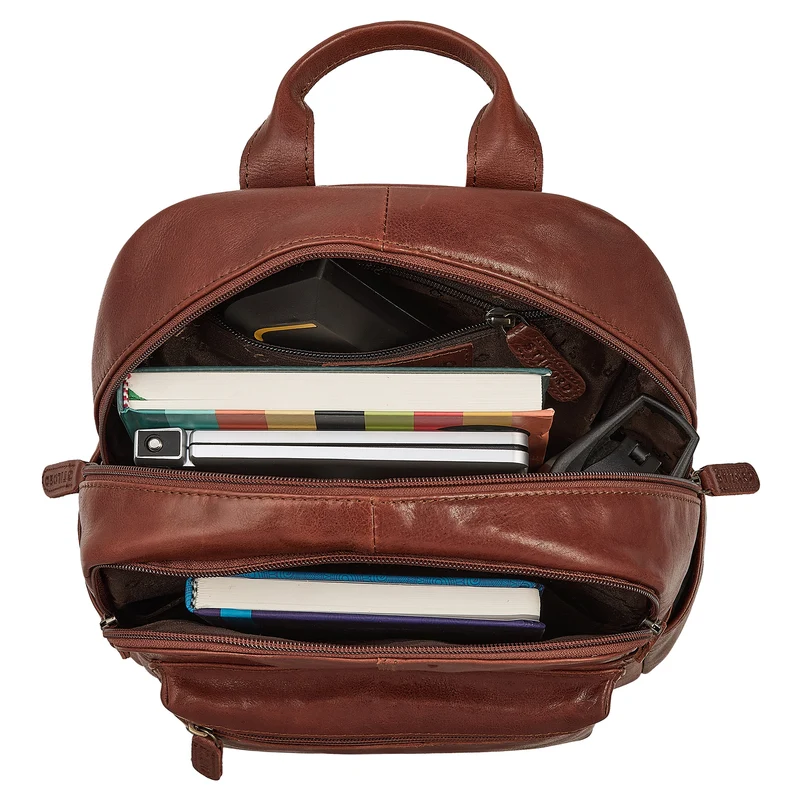 "Marcella" Moderner Kleiner Leder Rucksack Damen 13 Zoll