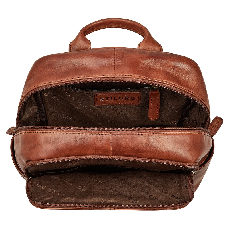 "Marcella" Moderner Kleiner Leder Rucksack Damen 13 Zoll