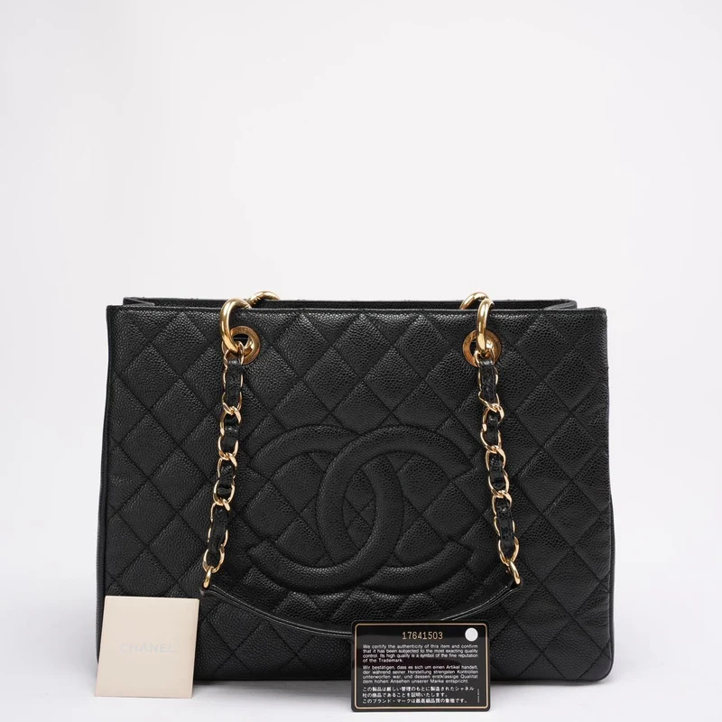 Chanel Shopping Tote GST Caviar Schwarz 2013