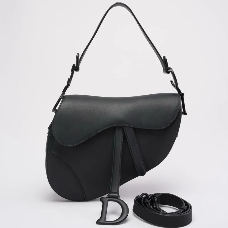 Christian Dior Saddle Bag Schwarz Ultramatte 2022