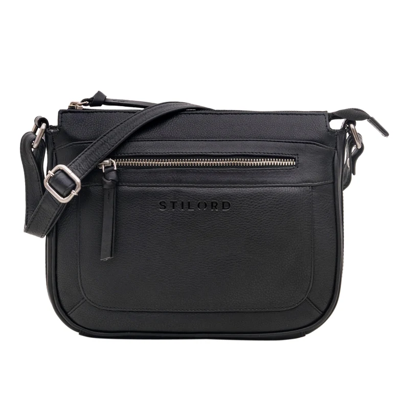 "Philine" Kleine Vintage Leder Handtasche für Damen zum Umhängen