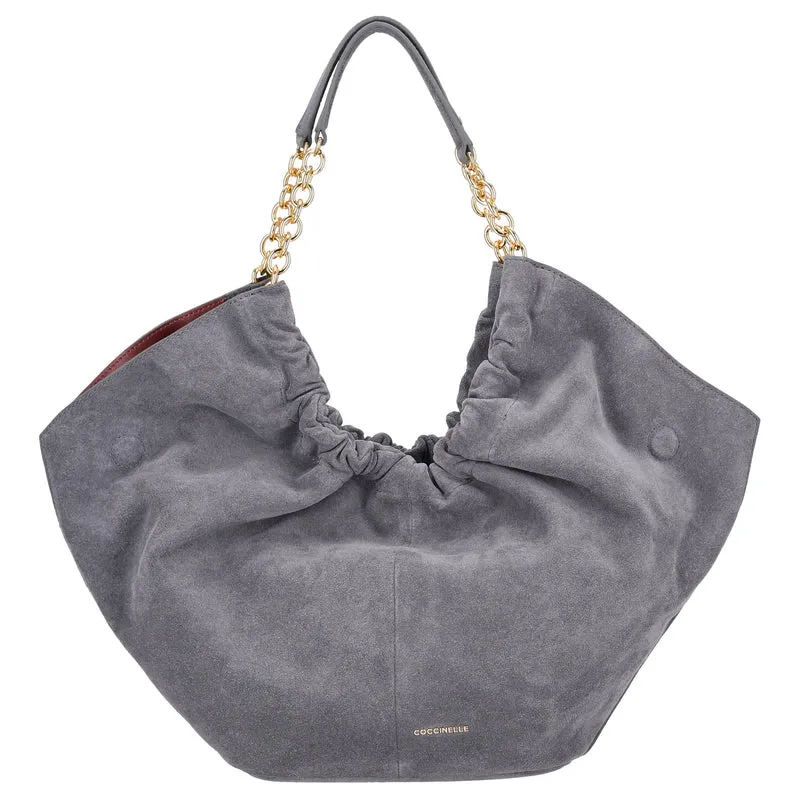 Coccinelle Smash Suede Bim - Schultertasche 27 cm (stove/stove)