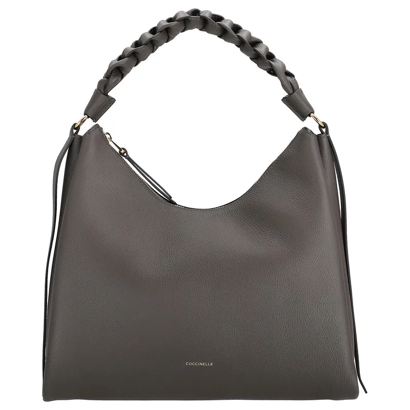 Coccinelle Boheme Grana Double - Schultertasche M 34 cm (fango/honey)