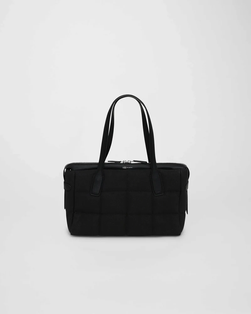 Tela Tote Small Black Canvas
