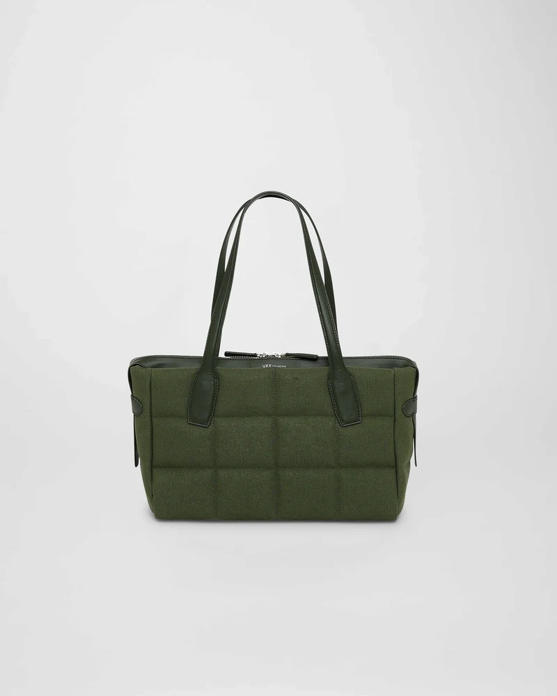 Tela Tote Small Olive Canvas