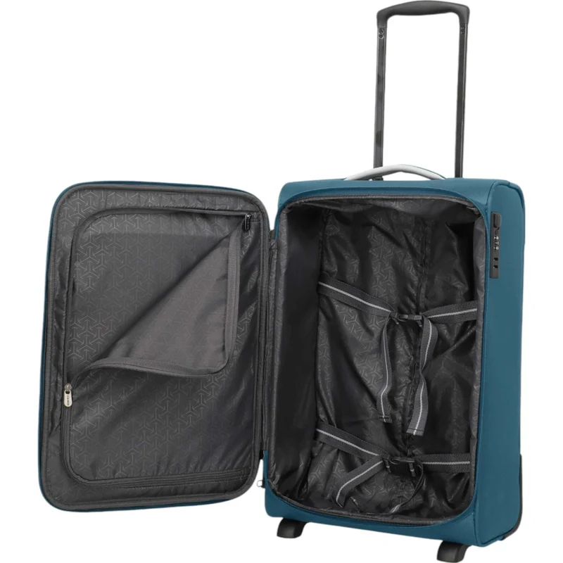 Travelite Jetpack Slim 2-Rollen-Handgepäcktrolley 55 cm -petrol