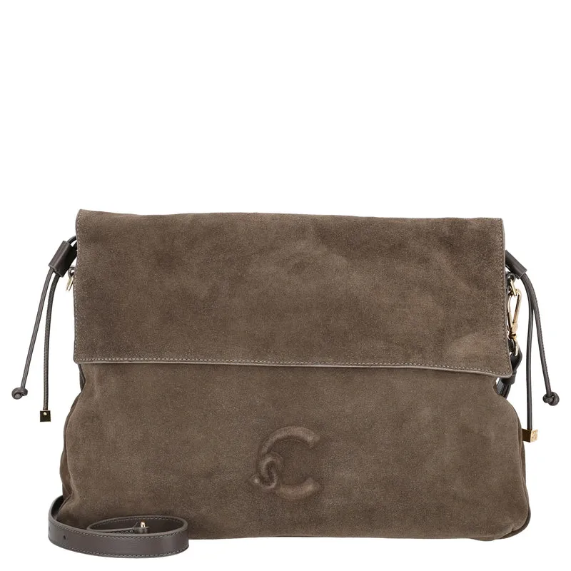 Coccinelle Lidia Suede Bim - Umhängetasche 40 cm (fango)