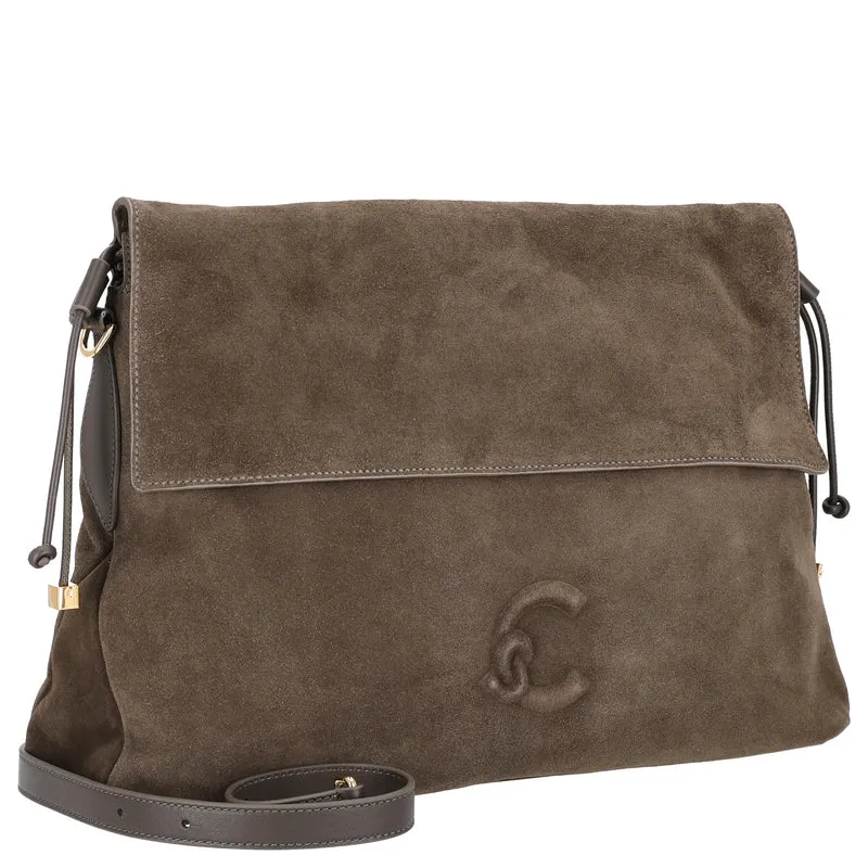Coccinelle Lidia Suede Bim - Umhängetasche 40 cm (fango)