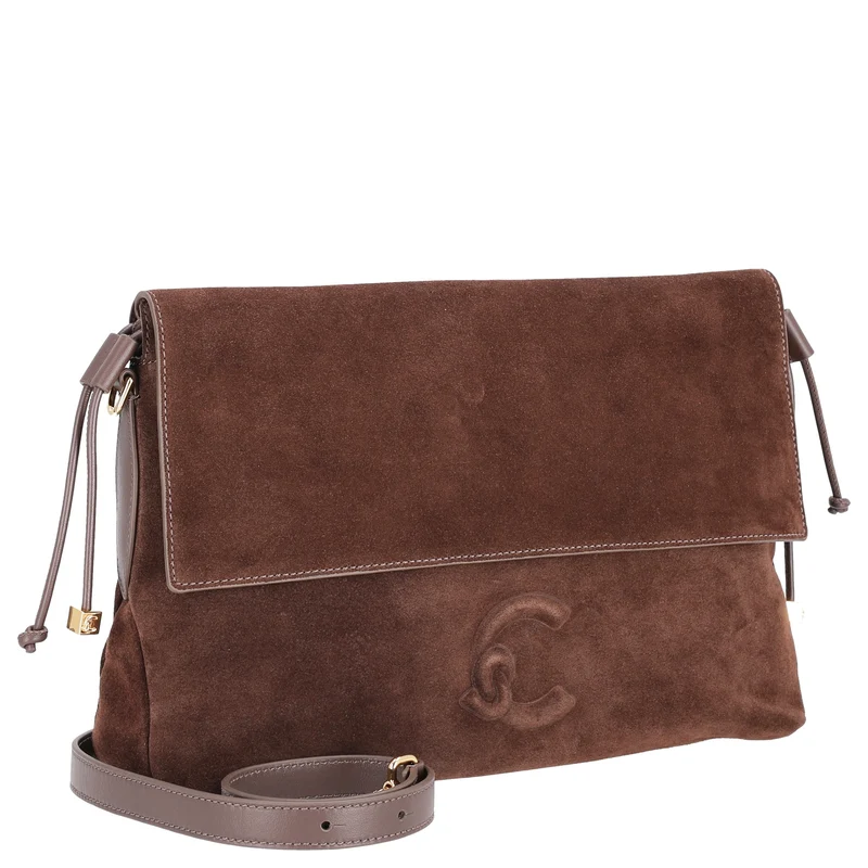 Coccinelle Lidia Suede Bim - Schultertasche 31 cm (brunette/brunet)