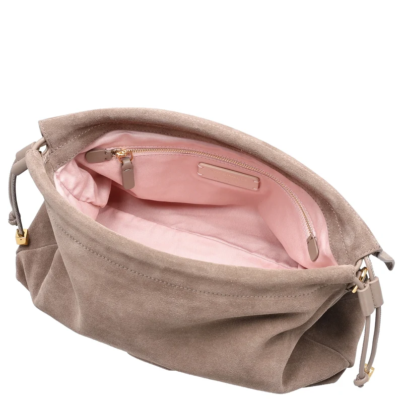 Coccinelle Lidia Suede Bim - Schultertasche 31 cm (warm taupe)