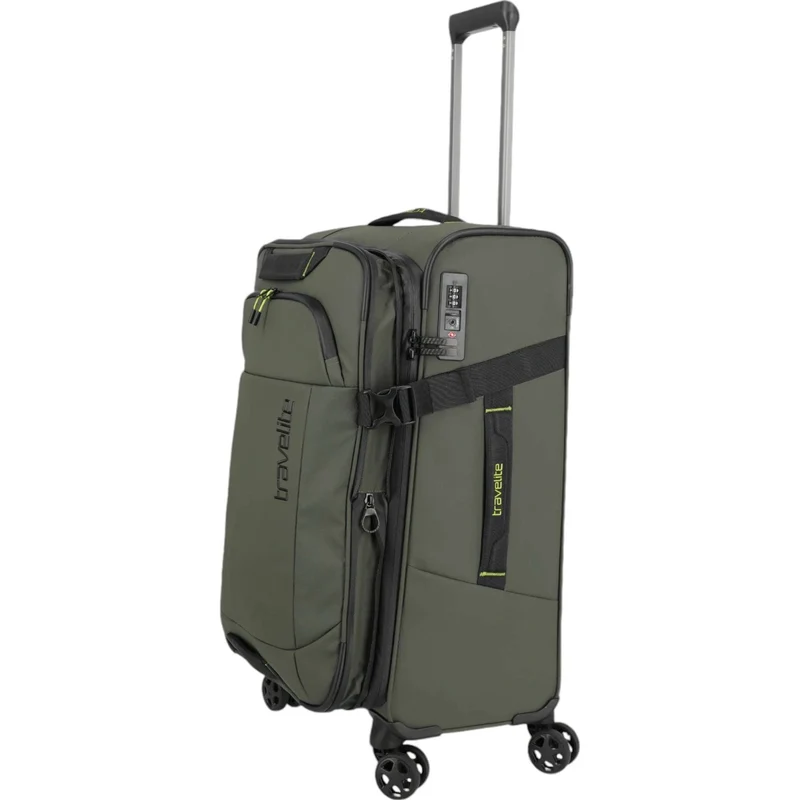 Travelite Briize 4-Rollen-Trolley M 67 cm -Khaki