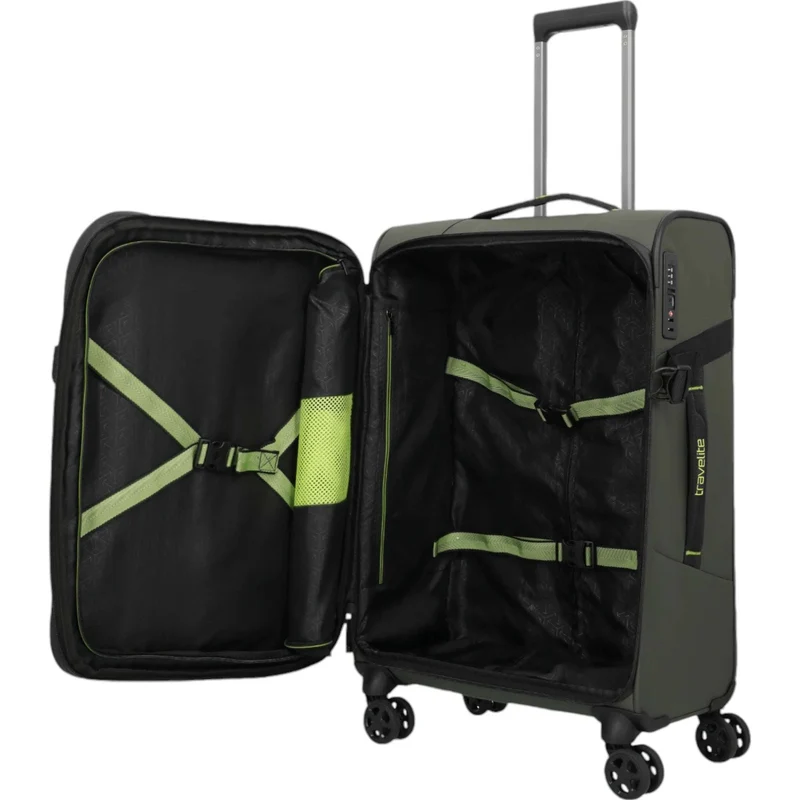 Travelite Briize 4-Rollen-Trolley M 67 cm -Khaki
