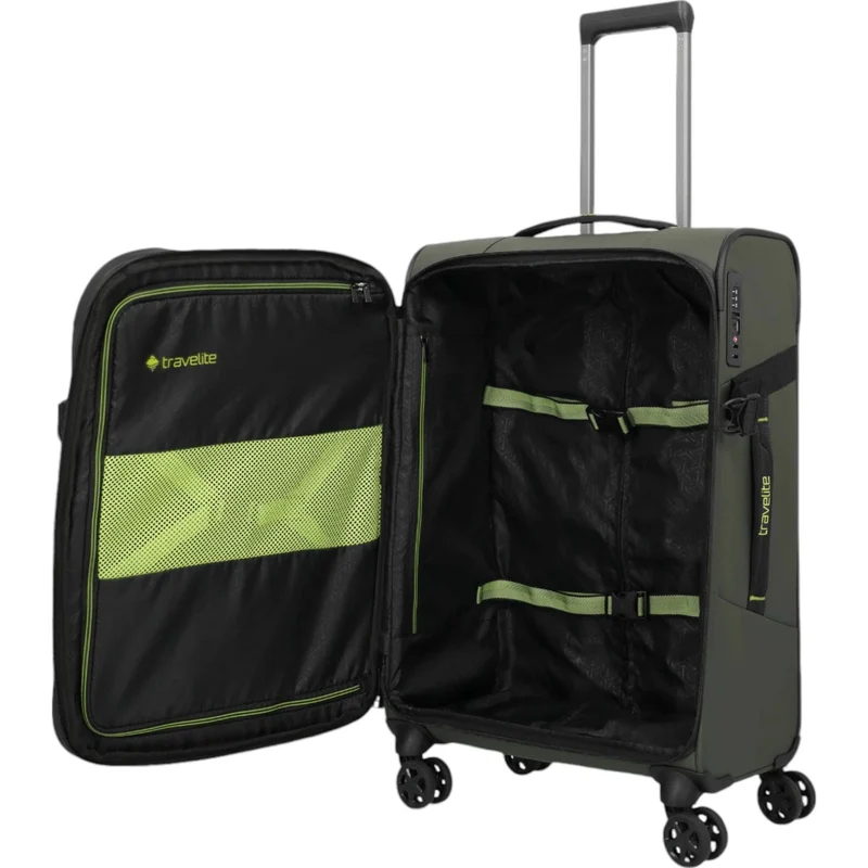Travelite Briize 4-Rollen-Trolley M 67 cm -Khaki